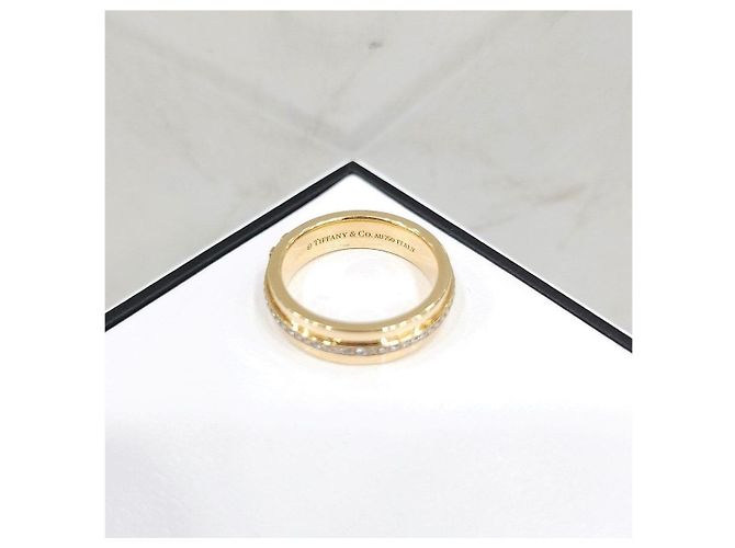 Tiffany & Co Schmaler Diamantring Gelbgold - Ansicht 13