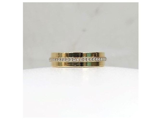 Tiffany & Co Schmaler Diamantring Gelbgold - Ansicht 3