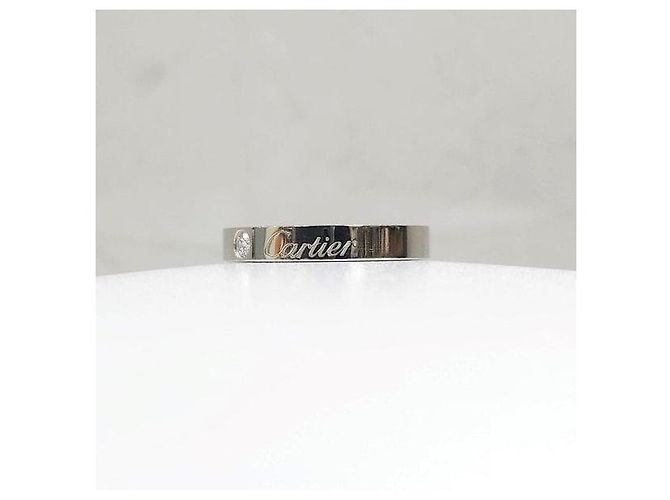 Cartier Anel de platina e diamante Tamanho - vista 2