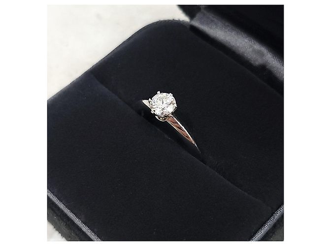 Tiffany & Co Fede nuziale in platino e diamanti - vista 11