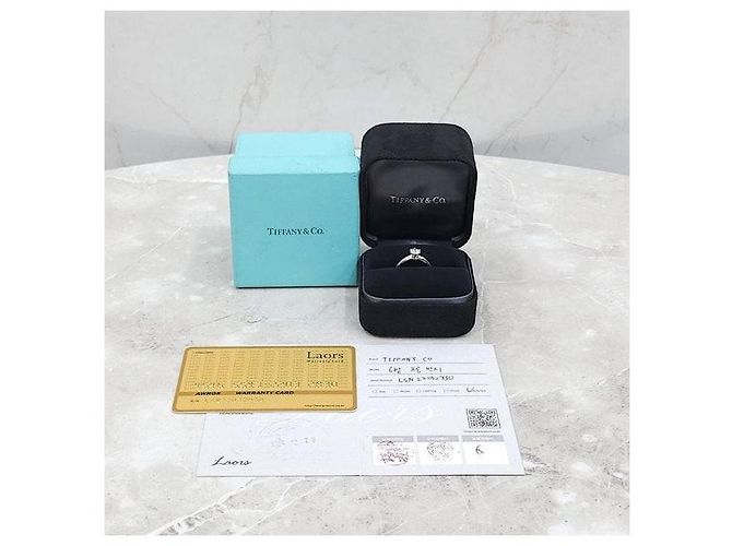 Tiffany & Co Fede nuziale in platino e diamanti - vista 6