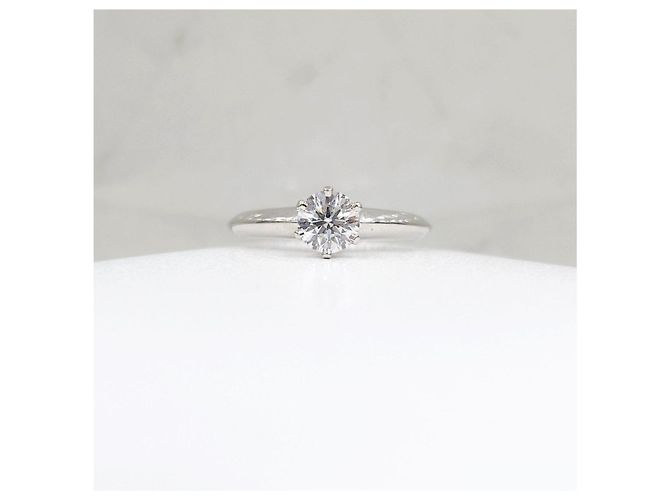 Tiffany & Co Fede nuziale in platino e diamanti - vista 7