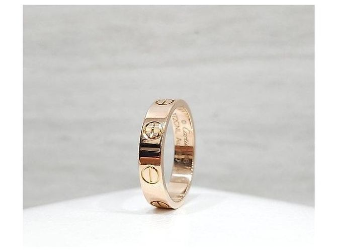 Cartier Anello Love Band Small Pink Gold - vista 2
