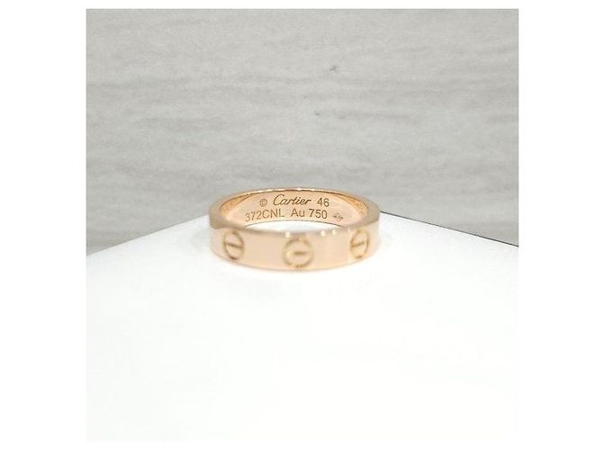 Cartier Anello Love Band Small Pink Gold - vista 3