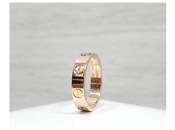 Cartier Anello Love Band Small Pink Gold - vista 7
