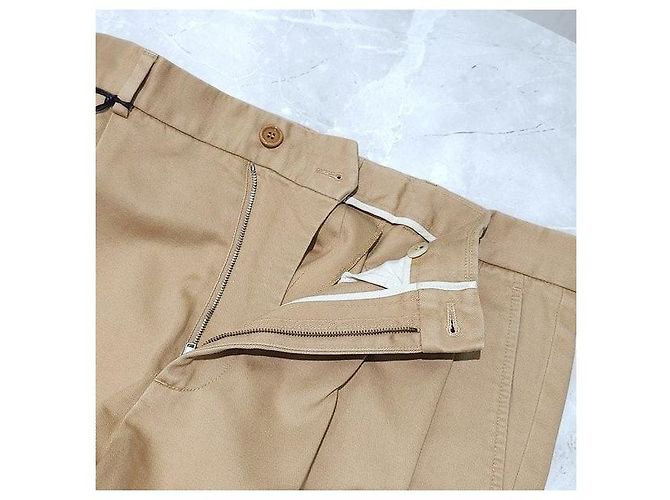 Gucci Pantaloncini beige con patch logo ananas - vista 6