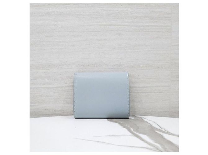 Céline Billetera Small Flap Triomphe Ice Blue - vista 3