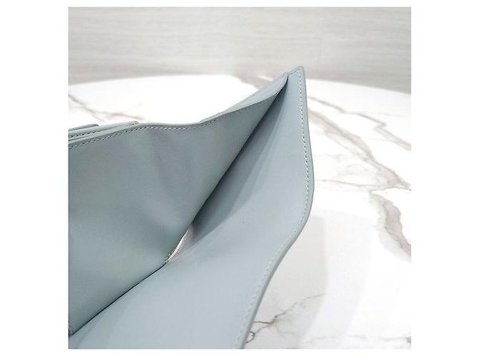 Céline Billetera Small Flap Triomphe Ice Blue - vista 8