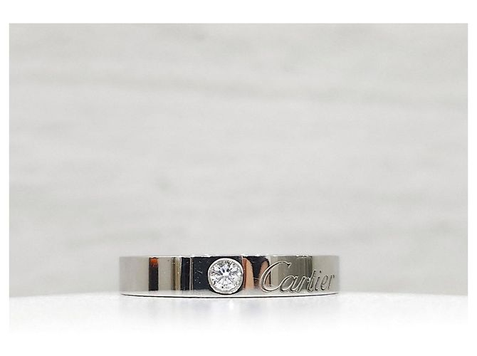 Cartier Ehering Platin Diamant Größe - Ansicht 7