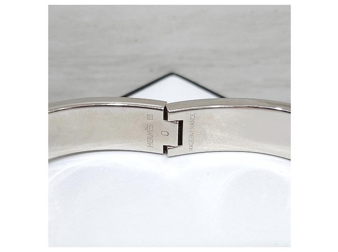 Hermès Bracciale Click PM Blue Gracie Silver - vista 11