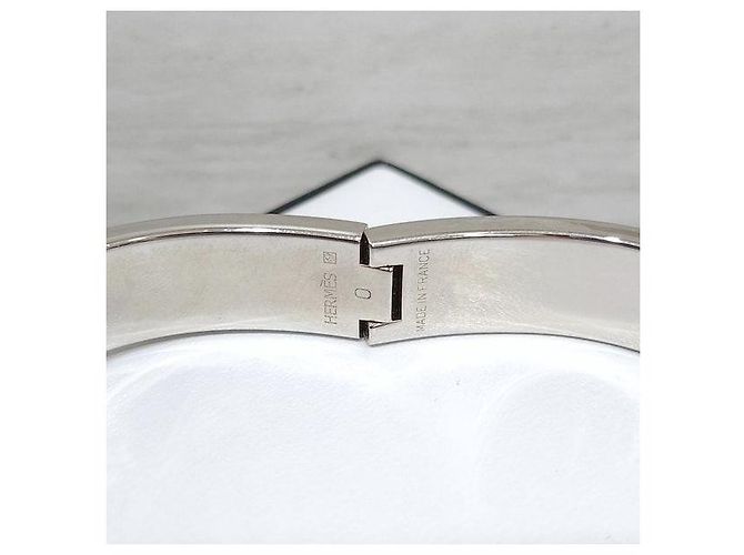 Hermès Bracciale Click PM Blue Gracie Silver - vista 5