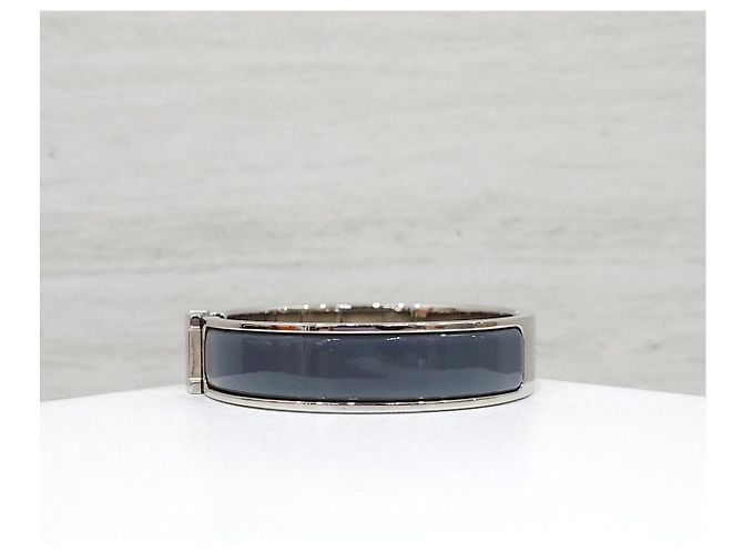 Hermès Bracciale Click PM Blue Gracie Silver - vista 8