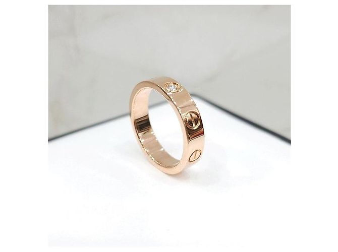 Cartier Diamond Love Band Ring Roségold - Ansicht 4