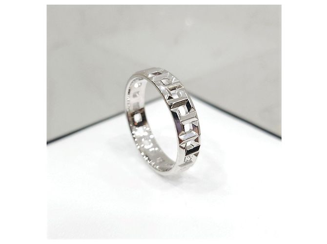 Tiffany & Co True Wide Ring Weißgold Größe - Ansicht 10