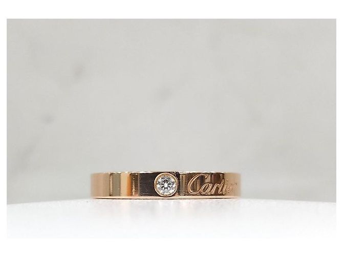 Cartier Diamond Ehering Rosegold, Größe - Ansicht 10