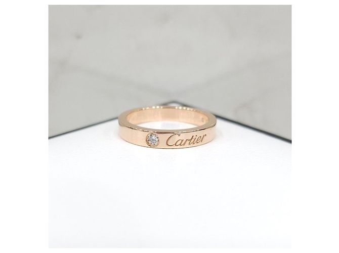 Cartier Diamond Ehering Rosegold, Größe - Ansicht 14