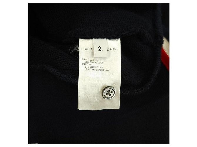 Thom Browne Navy Back Logo Three Stripes Sweatshirt - view 7