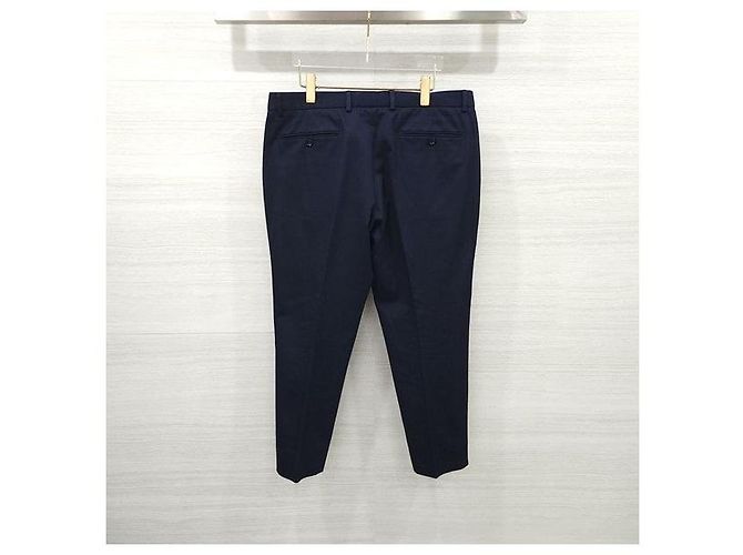 Gucci Side Web Stripe Cotton Twill Pants Navy - Ansicht 2