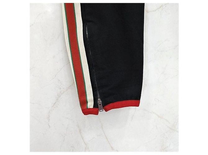 Gucci Pantaloni track GG Stripe - vista 4