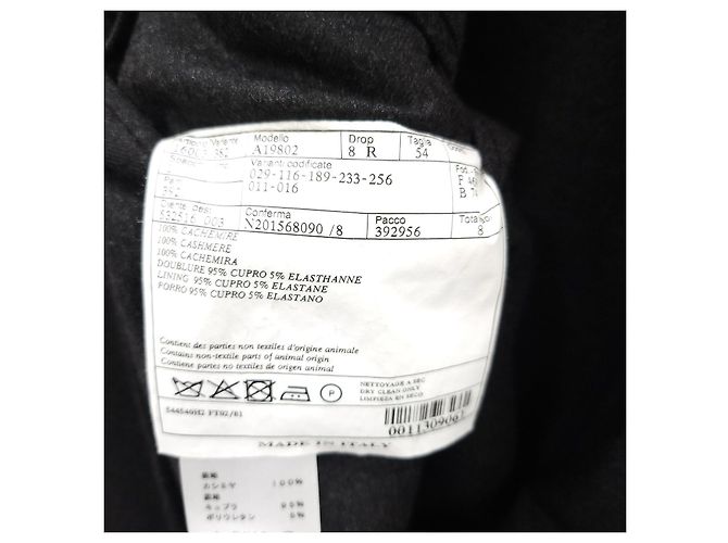 Hermès Schwarze Cashmere-Blazer-Jacke - Ansicht 8