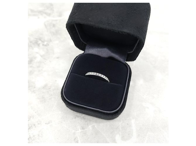Tiffany & Co Diamant-Platin-Solitär-Half-Eternity-Ring - Ansicht 13