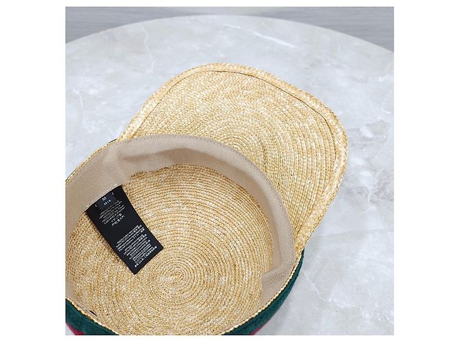 Gucci Hut aus geflochtener Raffia - Ansicht 11