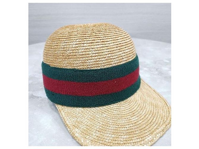 Gucci Hut aus geflochtener Raffia - Ansicht 4