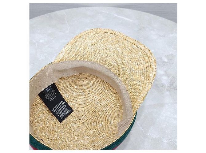 Gucci Hut aus geflochtener Raffia - Ansicht 5