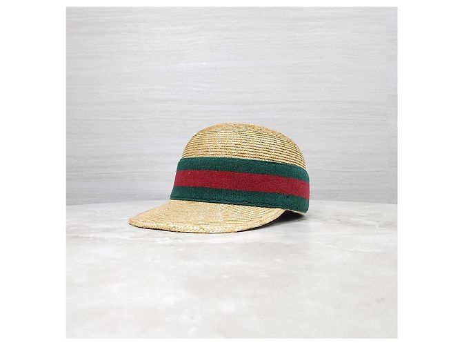 Gucci Hut aus geflochtener Raffia - Ansicht 7