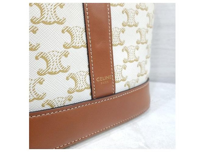 Céline Borsa a secchiello piccola Trio Canvas Bianca - vista 5