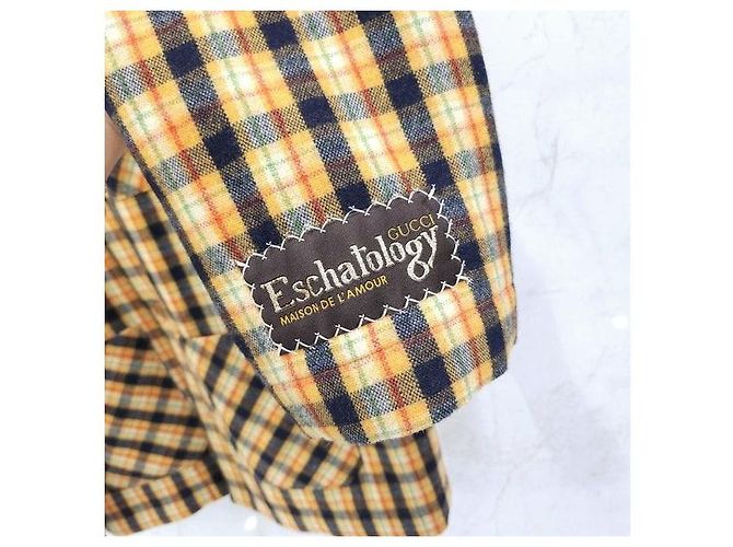 Gucci Multicolor Wool Check Jacket - view 3