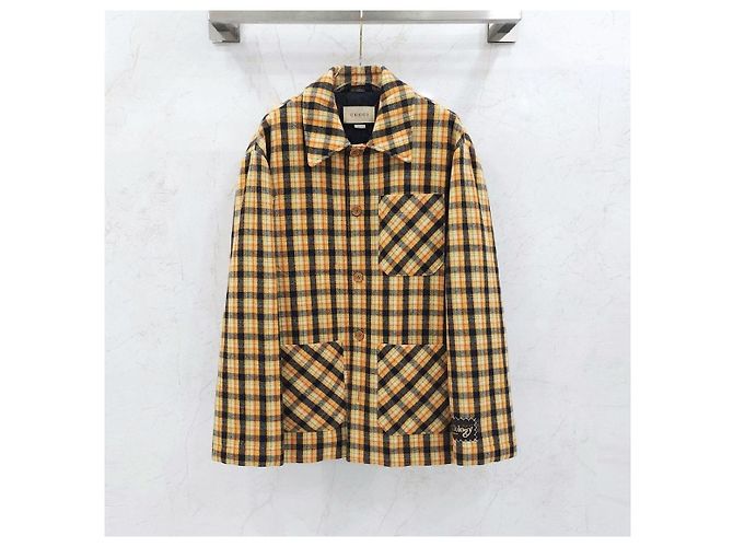 Gucci Multicolor Wool Check Jacket - view 6