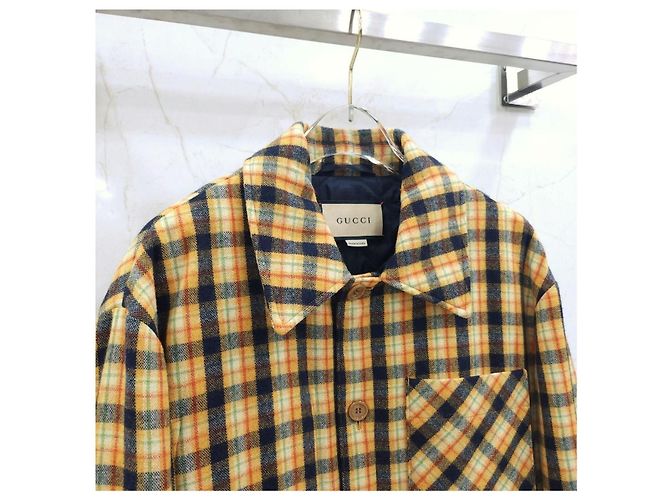 Gucci Multicolor Wool Check Jacket - view 8