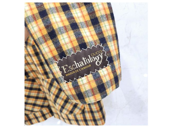 Gucci Multicolor Wool Check Jacket - view 9