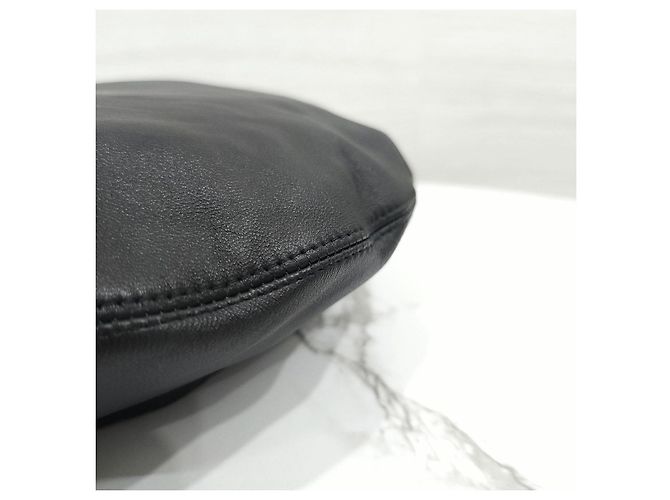 Dior D-Dream Barett aus schwarzem Lammleder - Ansicht 8