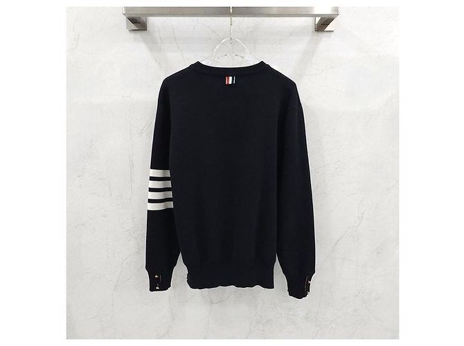 Thom Browne Milano Stitch V-Ausschnitt Strickpullover - Ansicht 2