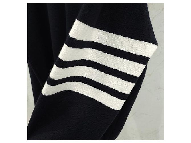 Thom Browne Milano Stitch V-Ausschnitt Strickpullover - Ansicht 5
