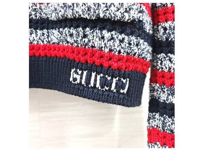 Gucci Cardigan de algodón con intarsia de rayas para mujer - vista 13