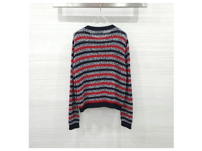 Gucci Cardigan de algodón con intarsia de rayas para mujer - vista 2