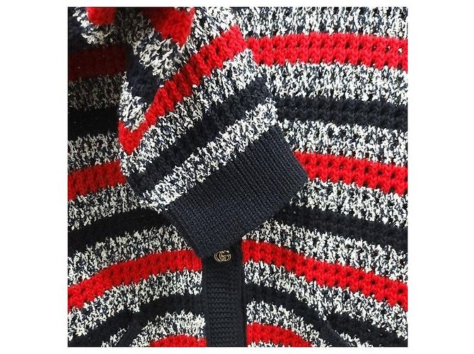 Gucci Cardigan de algodón con intarsia de rayas para mujer - vista 6