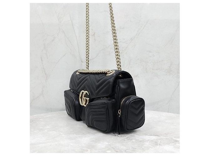 Gucci Borsa a tracolla GG Marmont Multi Pocket Small - vista 2