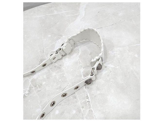Balenciaga Borsa a tracolla Le Cagole XS White - vista 7