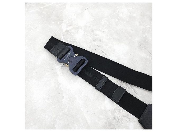 Dior Borsa Saddle nera in pelle di vitello grana - vista 6