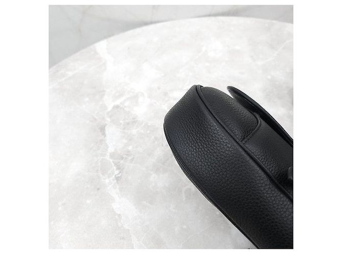 Dior Borsa Saddle nera in pelle di vitello grana - vista 8