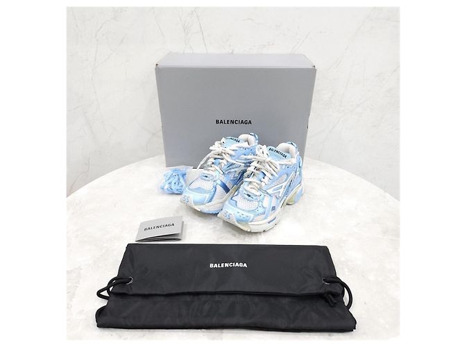 Balenciaga Sneakers Runner Blu da Donna - vista 12