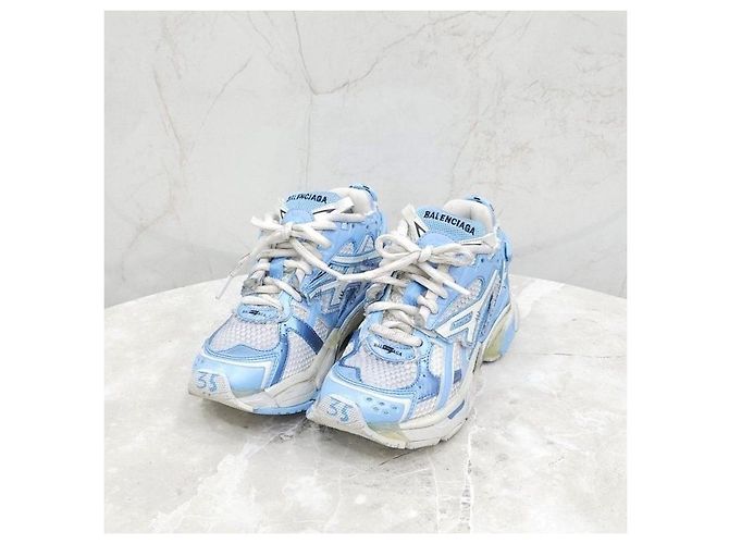 Balenciaga Sneakers Runner Blu da Donna - vista 7