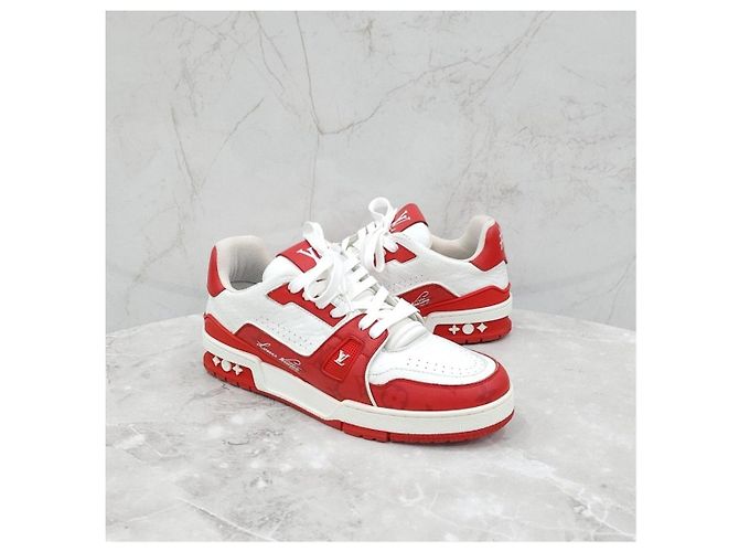 Louis Vuitton Red Monogram Trainer Sneaker - Ansicht 8