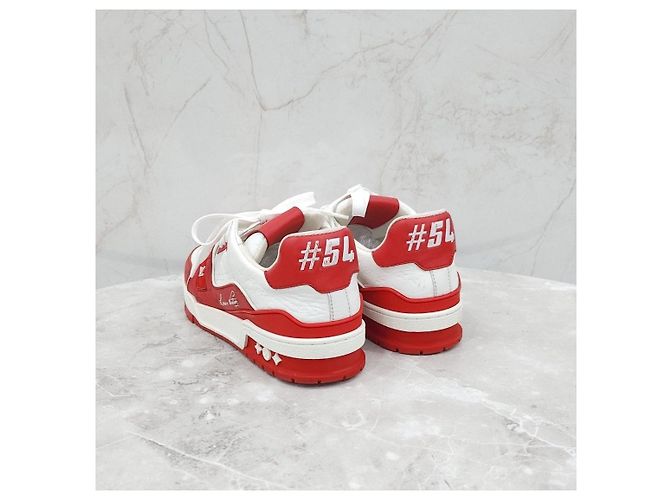 Louis Vuitton Red Monogram Trainer Sneaker - Ansicht 9