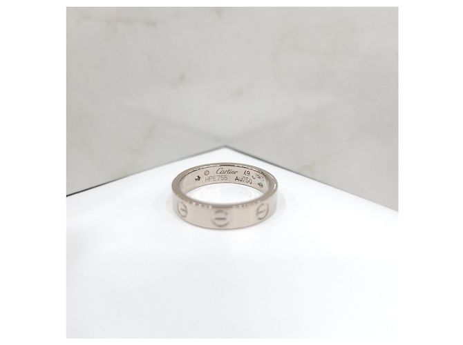 Cartier Love Ehering aus Weißgold mit Diamanten - Ansicht 10