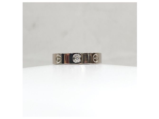Cartier Love Ehering aus Weißgold mit Diamanten - Ansicht 7